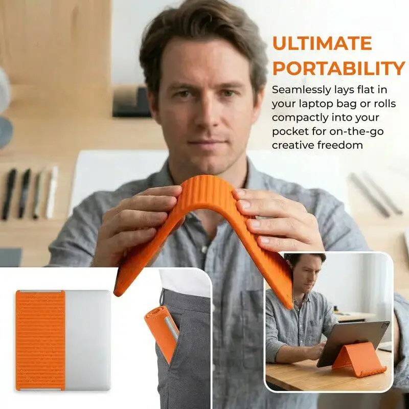 Desk Accessories - Supporto Pieghevole in Silicone per Telefoni,