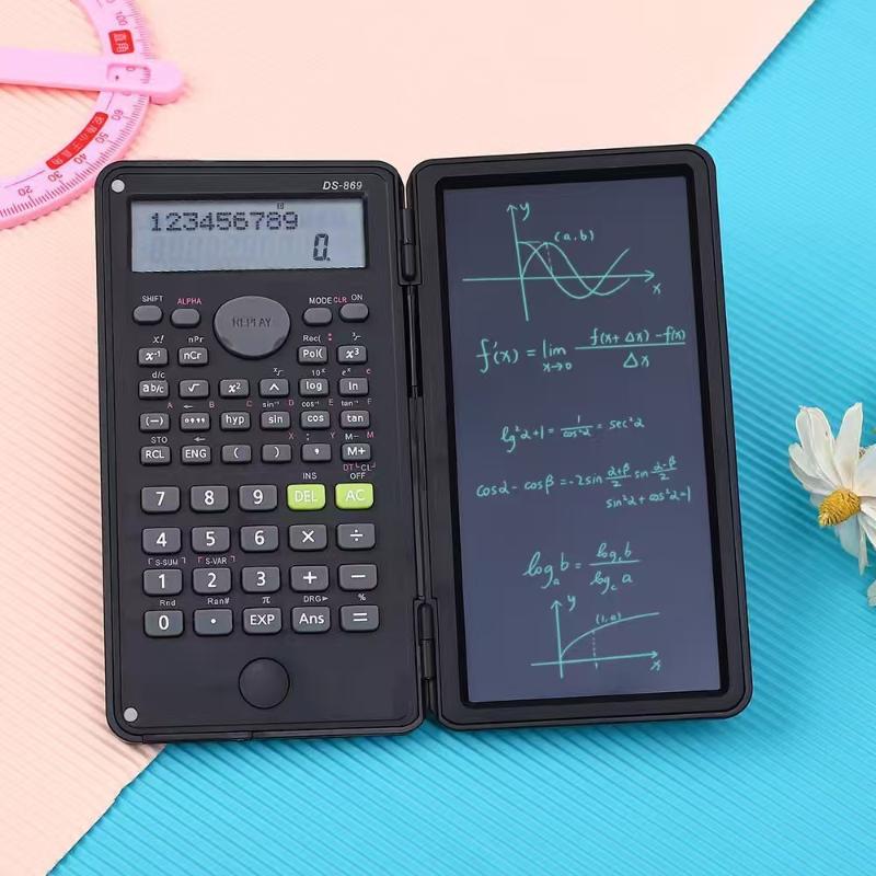 Scientific Calculator For Secondary School - Calcolatrice Scientifica con Tablet LCD Pieghevole