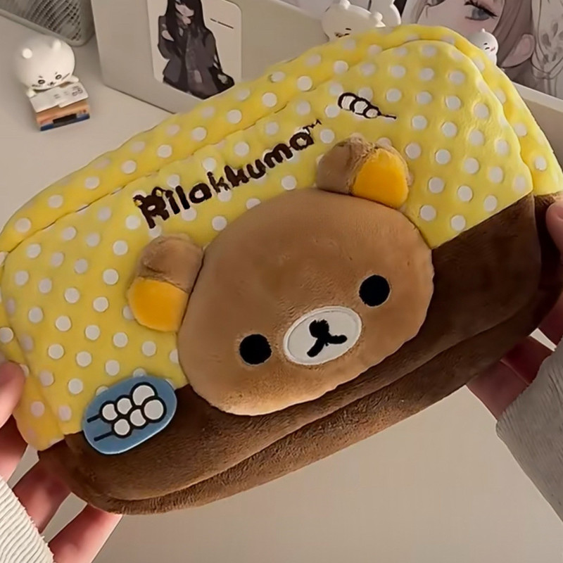 Astuccio in peluche Rilakkuma  - Aesthetic Large Pencil Case Pouch recensione e prezzo